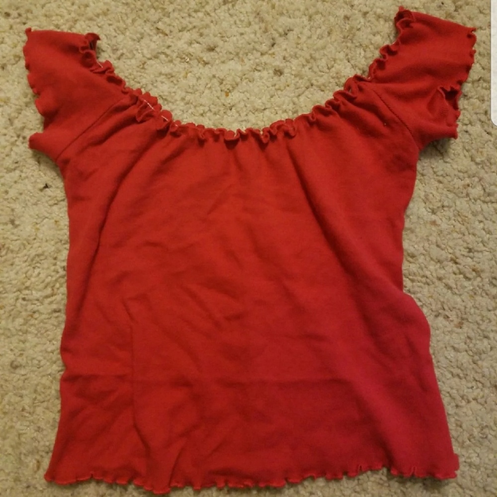 Red off shoulders